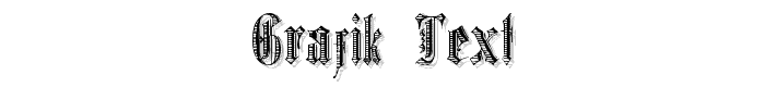 Grafik Text font